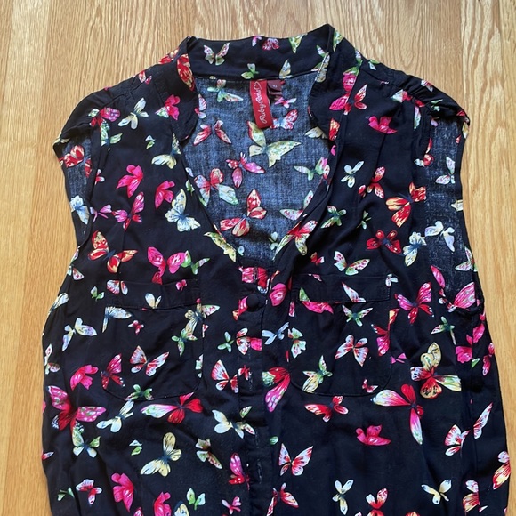 Butterfly Print Jumpsuit with pockets - Picture 2 of 2